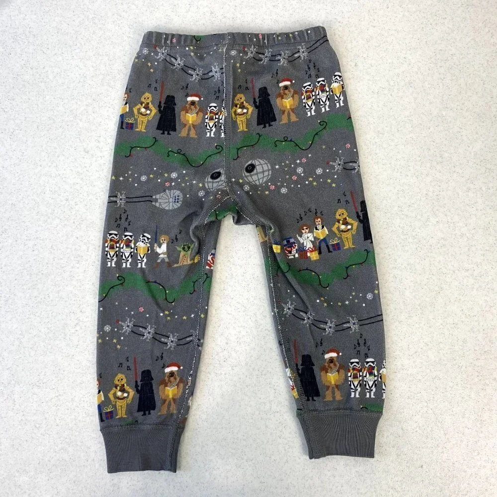 Hanna Andersson Star Wars Christmas Long John Pajamas 18-24M